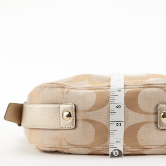 COACH Zoe Canvas Signature C Buckle Hobo Shoulder Handbag - H0868-12657 - Picture 16 of 16